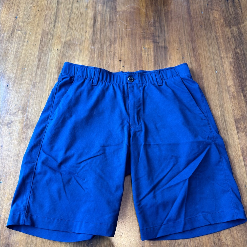 Under Armour dark Blue Flat Front Shorts
